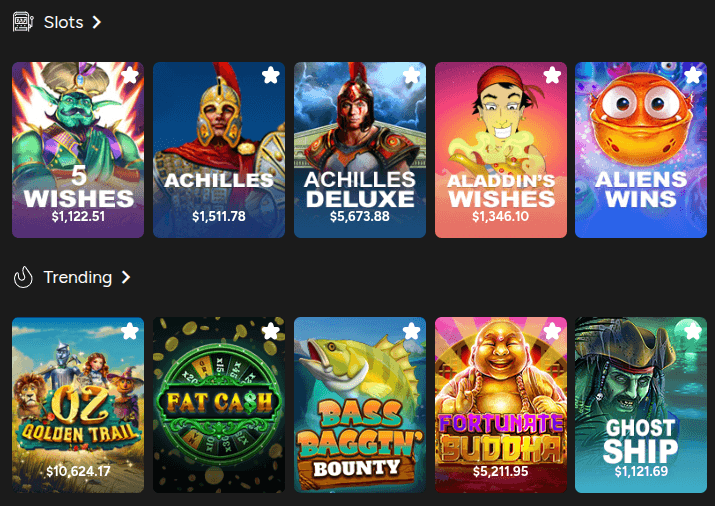 Slotastic Casino Game Library